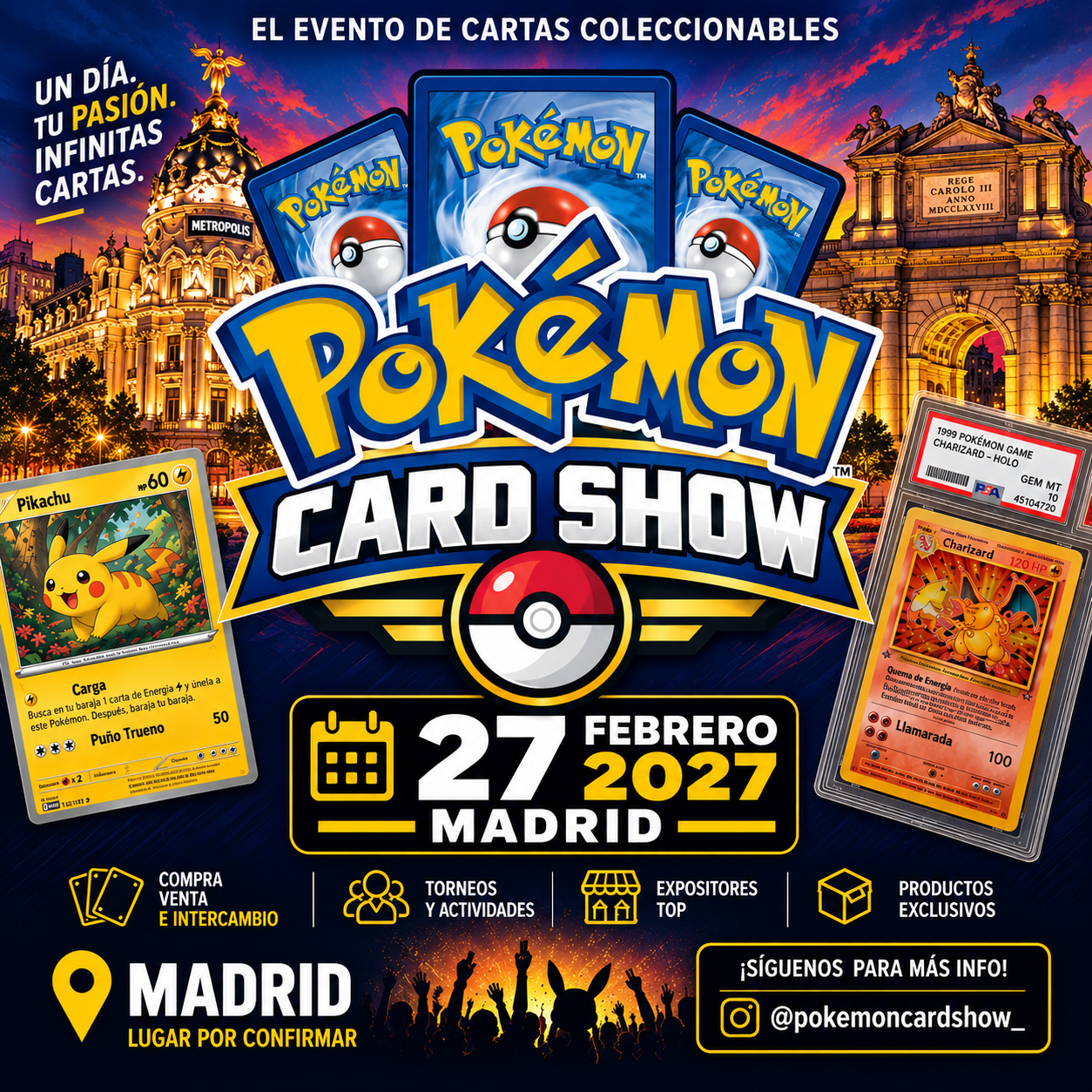 Póster oficial del Pokémon Card Show